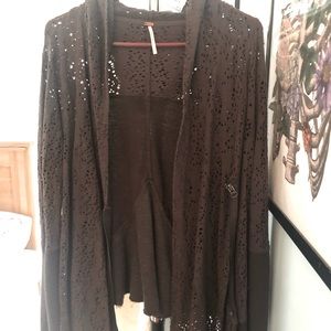 Zip up cardigan/hooded shirt